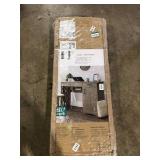 SAUDER Beginnings 46.811 in. Silver Sycamore Engineered Wood Computer Desk    Customer Returns See Pictures