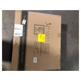 HOMESTOCK Faux Leather Adjustable Height Seat Executive Office Chair 25.9 H in . White with Non-Adjustable Arms Customer Returns See Pictures