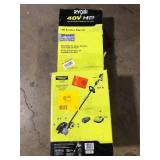 RYOBI 40V HP Brushless Stick Lawn Edger with 4.0 Ah Battery and Charger Customer Returns See Pictures