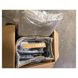 Rocking Aluminum Outdoor Lounge Chair with Beige Sunbrella Cushions  Customer Returns See Pictures