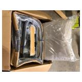 Rocking Aluminum Outdoor Lounge Chair with Beige Sunbrella Cushions  Customer Returns See Pictures