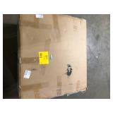 Rocking Aluminum Outdoor Lounge Chair with Beige Sunbrella Cushions  Customer Returns See Pictures