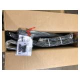 Lot of  Aoodor Brown Metal Patio Outdoor Dining Chair Set with Beige Seat Cushion (2-Pack)  Customer Returns See Pictures