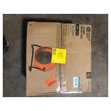 Commercial Electric 16 in. 3-Speed Drum Floor Fan in Orange High Velocity Turbo   Customer Returns See Pictures