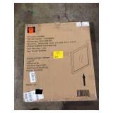 Home Decorators Collection Windlowe 28 in. W x 32 in. H Rectangular Wood Framed Wall Bathroom Vanity Mirror in Gray  Customer Returns See Pictures