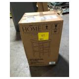 Metro 26 in. Gold Backless Stool in White by OSP Home Furnishings Customer Returns See Pictures