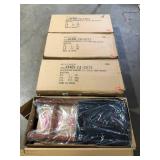 Lot of Homepop Luxury Black Faux Leather 24 in. Counter Height Barstool Customer Returns See Pictures