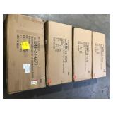 Lot of Homepop Luxury Black Faux Leather 24 in. Counter Height Barstool Customer Returns See Pictures