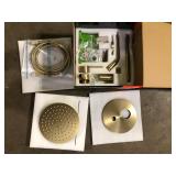 SUMERAIN Modern 1-Handle 1-Spray Shower Faucet 1.8 GPM with Hand Shower in Brushed Gold (Valve Included)   Customer Returns See Pictures