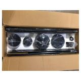 84 in. Indoor/Outdoor Industrial Matte Black 7-Blade Downrod Mount Ceiling Fan  Customer Returns See Pictures