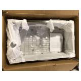 HOROW 32 in. 16-Gauge Undermount Single Bowl Stainless Steel Kitchen Sink with Bottom Grid, Basket Strainer, Cutout Template   Customer Returns See Pictures