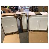 Lot of Assorted Kitchen Cabinets Various Models and Conditions    Customer Returns See Pictures