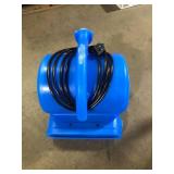 B-Air 1/4 HP Air Mover Blower Fan for Water Damage Restoration Carpet Dryer Floor Home and Plumbing Use in Blue  Customer Returns See Pictures