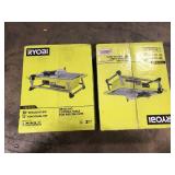 Lot of RYOBI 4.8 -Amps 7 in. Blade Corded Tabletop Wet Tile Saw   Customer Returns See Pictures