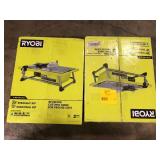 Lot of RYOBI 4.8 -Amps 7 in. Blade Corded Tabletop Wet Tile Saw   Customer Returns See Pictures