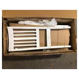 StyleWell Scottsbury White Wood Dining Chair with Slat Back (Set of 2) (16.7 in. W x 38.7 in. H) Screws Not Included   Customer Returns See Pictures