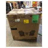 Hampton Bay Valley Spring 5-Piece Wicker Patio Conversation Set with Sienna Cushions    Customer Returns See Pictures