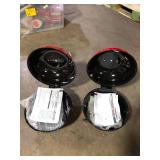 Lot of  14 in. Portable Charcoal Grill in Red  Customer Returns See Pictures