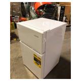 Vissani 3.1 cu. ft. 2-Door Mini Refrigerator in White With Freezer   Customer Returns See Pictures