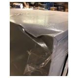 Avanti Frost Free Top Freezer Refrigerator​, 14.2 cu. ft., in Stainless Steel Finish Damage on Top Corner  Customer Returns See Pictures