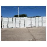 40HC Shipping Container, single trip, multiple side doors