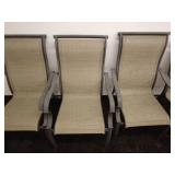 Glass Top Patio Table with 4 Chairs