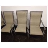 Glass Top Patio Table with 4 Chairs