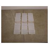 Lot of 6 MaxEnergy Storage Organizer Boxes
