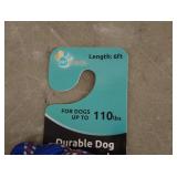 Lot of 2: Pet Trends Heavy-Duty 15ft Cable Tie Out and 6ft Durable Dog Rope