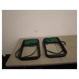 Lot of 4 Green Folding Camping Stools