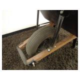 Durable Wheelbarrow with Steel Frame and Wooden Handles