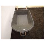 Durable Wheelbarrow with Steel Frame and Wooden Handles