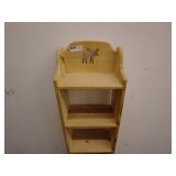 Wooden Shelf with Moose Cutout
