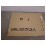 Uline Kids Adirondack Chair in White