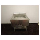 Stainless Steel Double Compartment Commercial Food Warmer