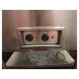 Stainless Steel Double Compartment Commercial Food Warmer