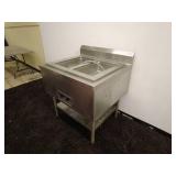 Stainless Steel Double Compartment Commercial Food Warmer