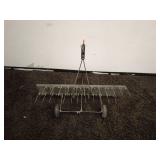 Heavy Duty Lawn Dethatcher with Wheels