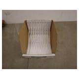 Bulk Lot of Shelf Brackets - White Metal - New Condition