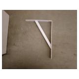 Bulk Lot of Shelf Brackets - White Metal - New Condition