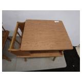 Pair of Vintage Wooden Side Tables with Storage Compartments