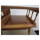 Pair of Vintage Wooden Side Tables with Storage Compartments