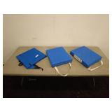 Set of 2 Blue Cushions w/Carry Cases