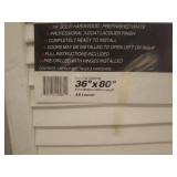 Set of 2 Prefinished Solid Hardwood Bifold Doors 36x80