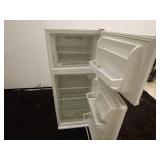 White Two-Door Top Freezer Refrigerator