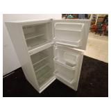 White Two-Door Top Freezer Refrigerator