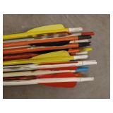 Vintage Bear Archery Arrows with Leather Quiver - Set of 12