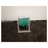 Green Garden Hose with Portable Hose Reel