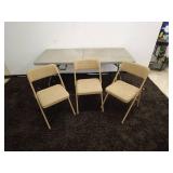 Set of 3 Upholstered Folding Chairs