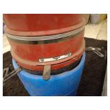 Vintage Green Hard Shell Suitcase with Green Interior Lining